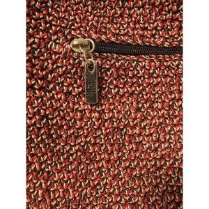 THE SAK CROCHET SHOULDER BAG PURSE RED WHITE BLACK READ DESC